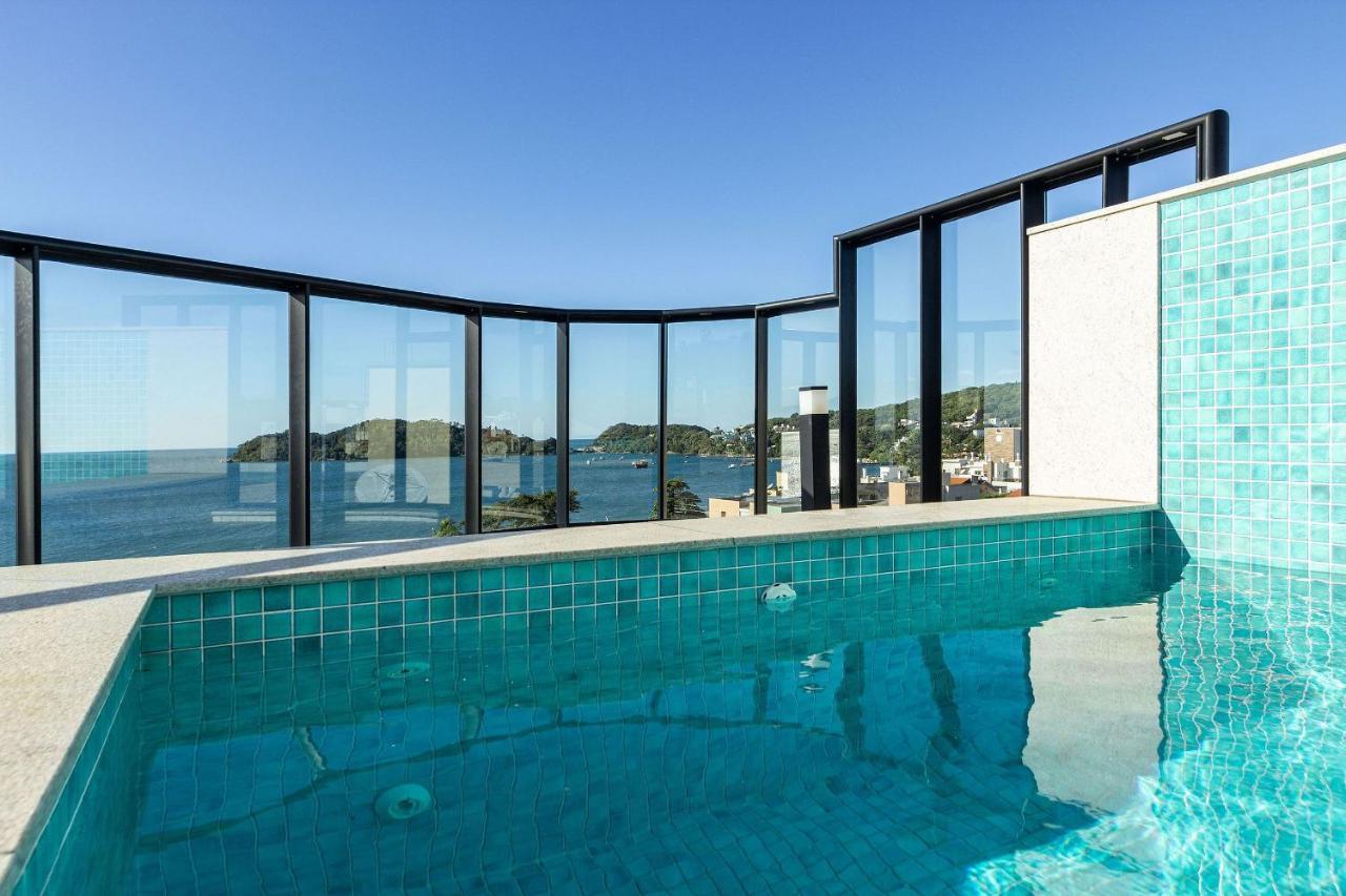 Aion Suites 302 - Lindo Apartamento Com Vista Para O Mar, A 60M Da Praia De Bombinhas, Com Piscina E Academia No Rooftop. Eksteriør billede