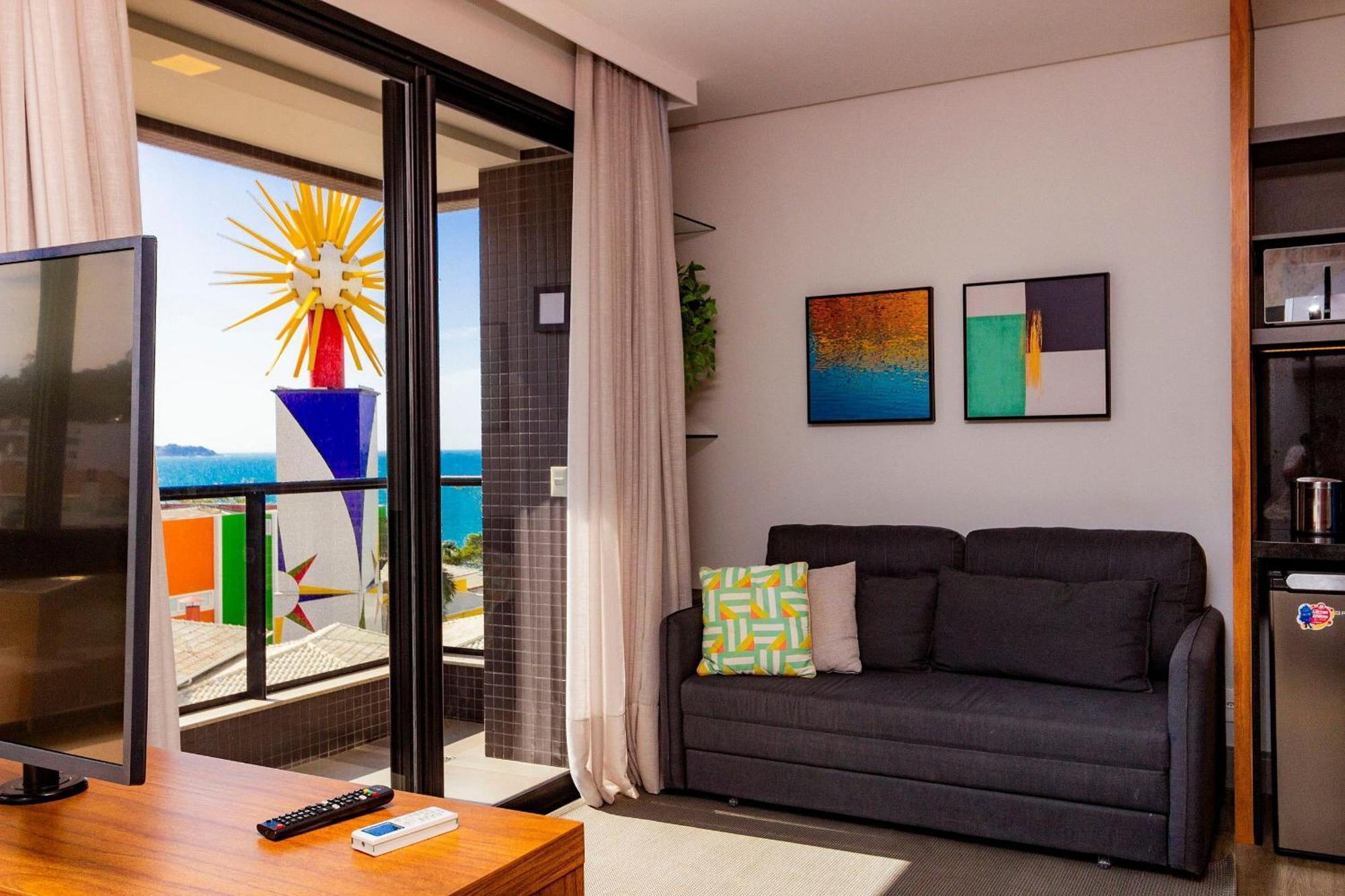 Aion Suites 302 - Lindo Apartamento Com Vista Para O Mar, A 60M Da Praia De Bombinhas, Com Piscina E Academia No Rooftop. Eksteriør billede