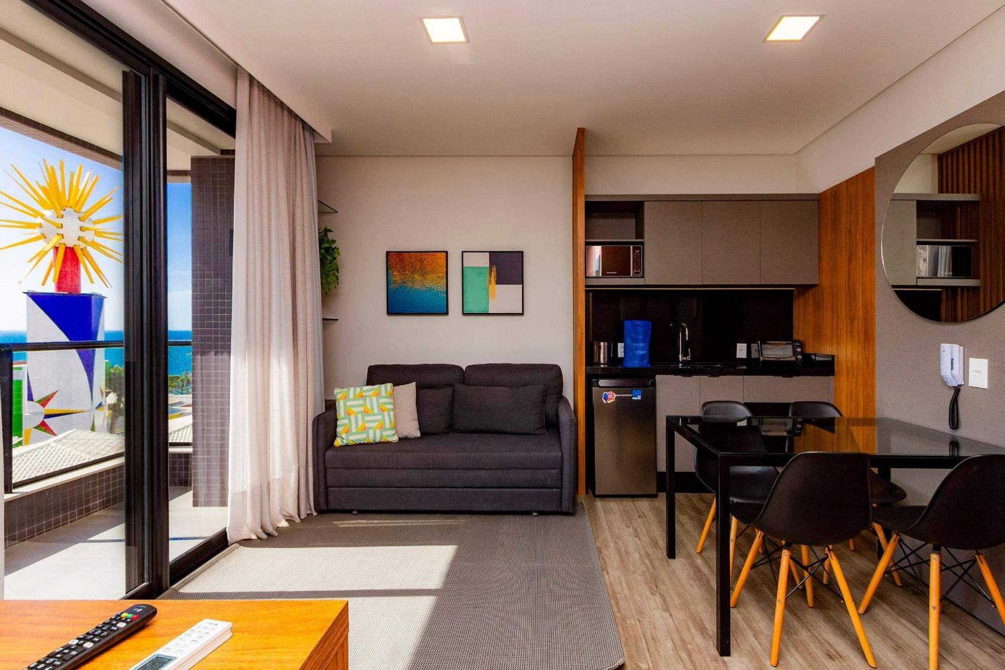 Aion Suites 302 - Lindo Apartamento Com Vista Para O Mar, A 60M Da Praia De Bombinhas, Com Piscina E Academia No Rooftop. Eksteriør billede