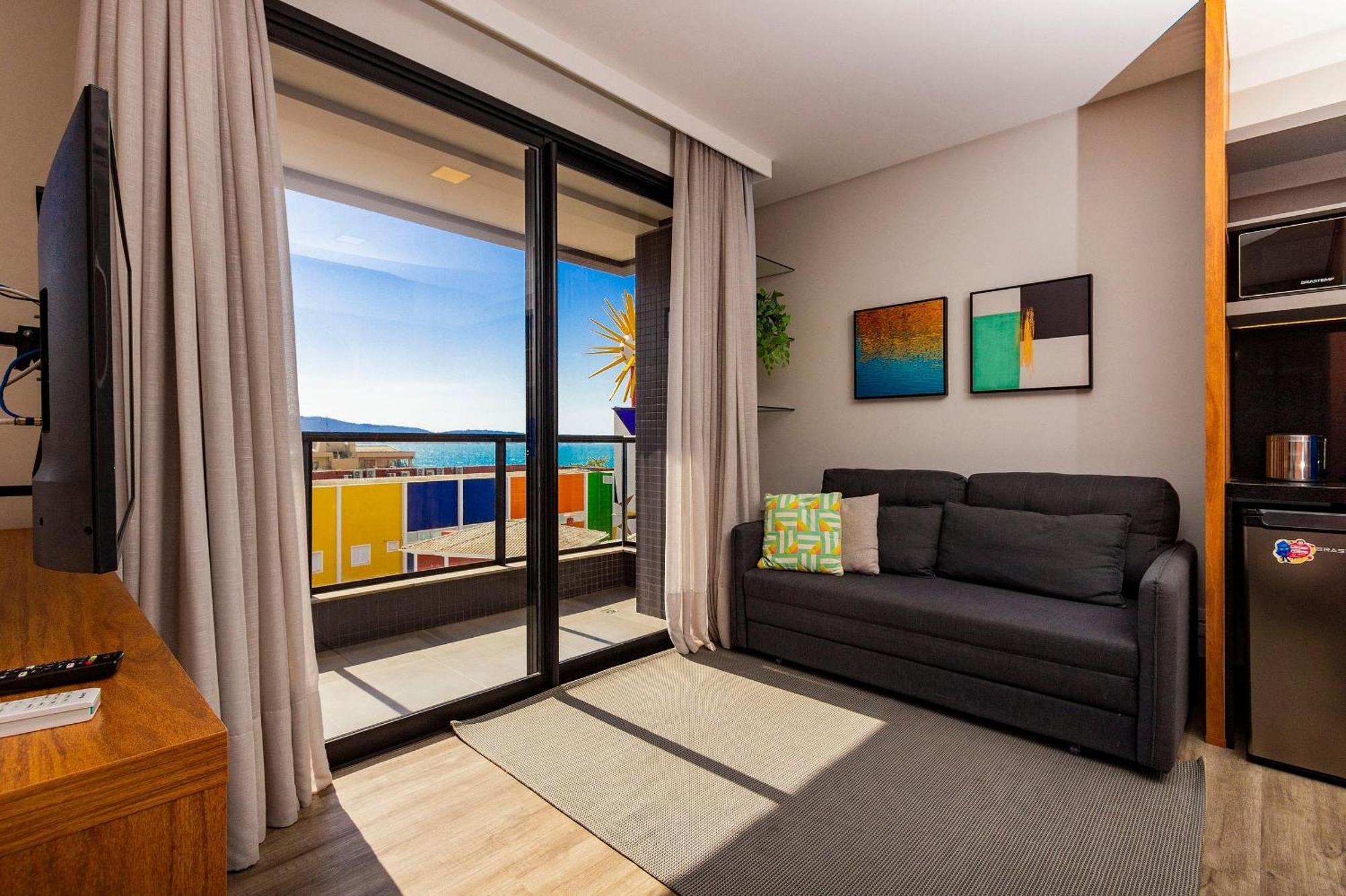 Aion Suites 302 - Lindo Apartamento Com Vista Para O Mar, A 60M Da Praia De Bombinhas, Com Piscina E Academia No Rooftop. Eksteriør billede
