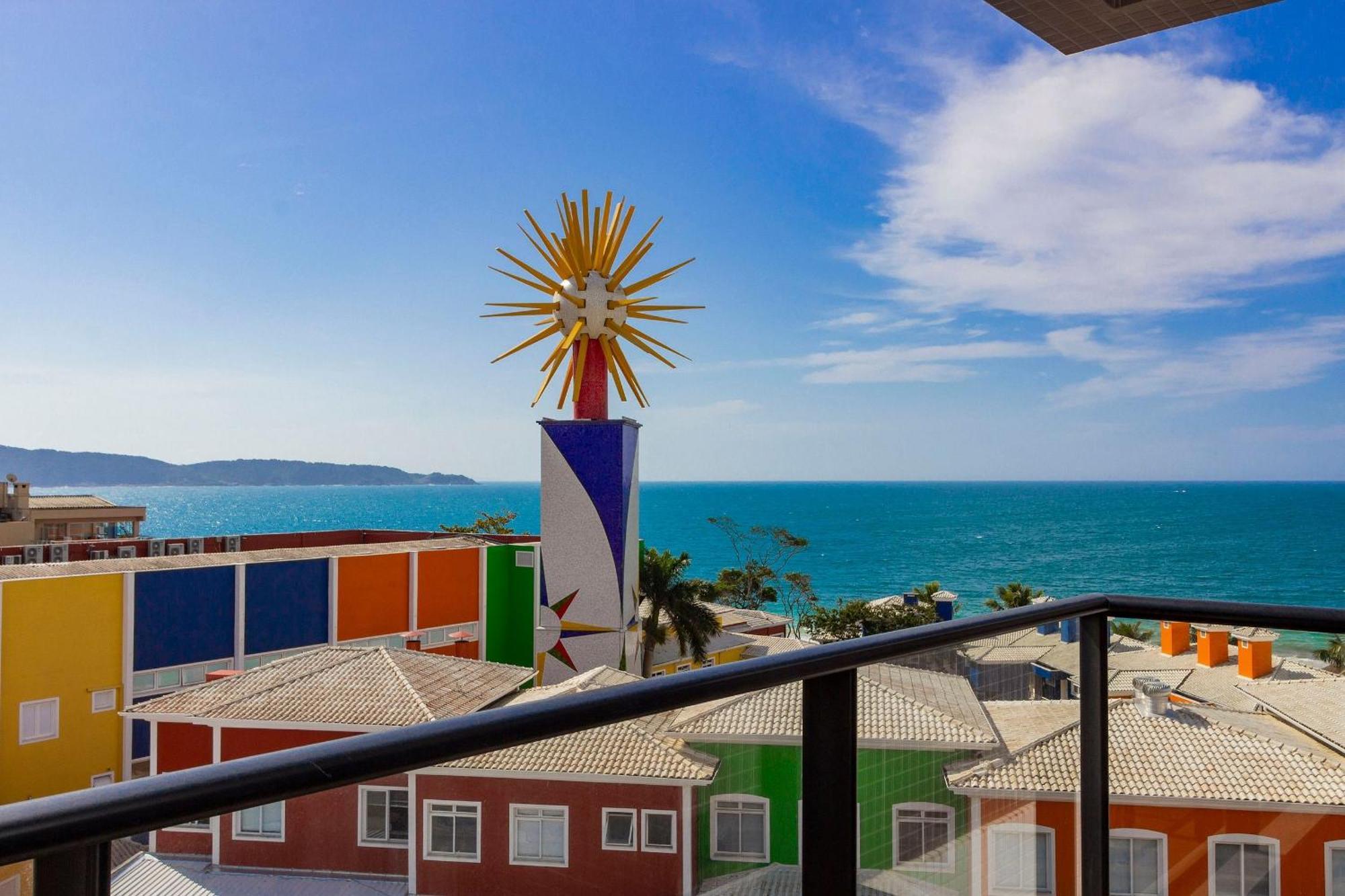 Aion Suites 302 - Lindo Apartamento Com Vista Para O Mar, A 60M Da Praia De Bombinhas, Com Piscina E Academia No Rooftop. Eksteriør billede